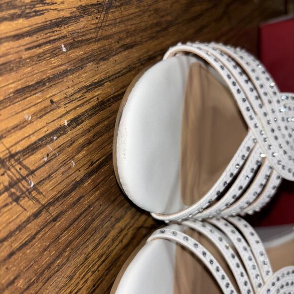 Pizz Annu Diana XZ0095 White Sz 10 Wedding Shoes - Picture 10 of 15